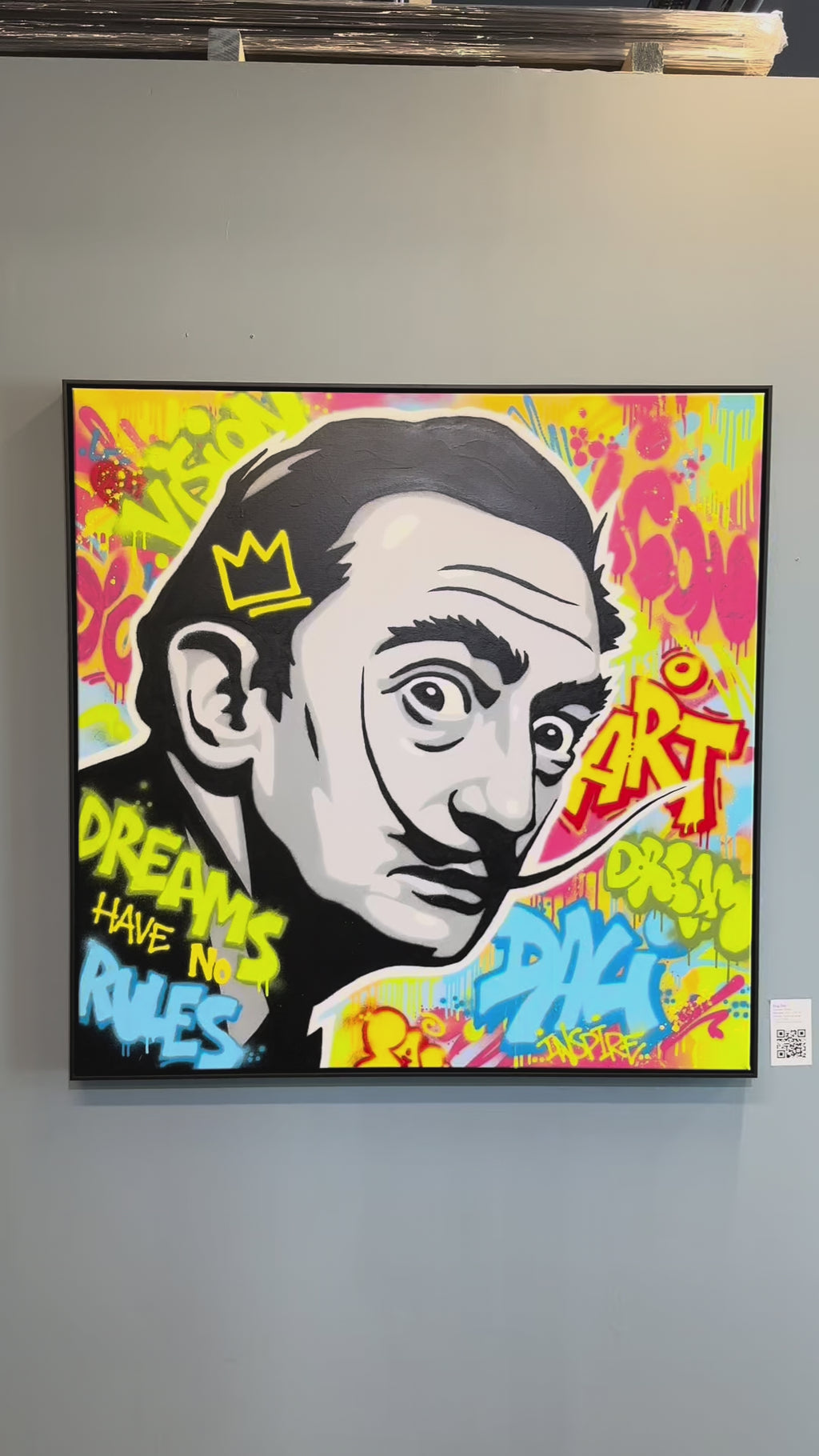 Maleriet "King Dali" kan du se og oppleve i galleri M35 på Tjuvholmen