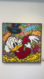 Maleriet "The Golden life" kan du se og oppleve i galleri M35 på Tjuvholmen