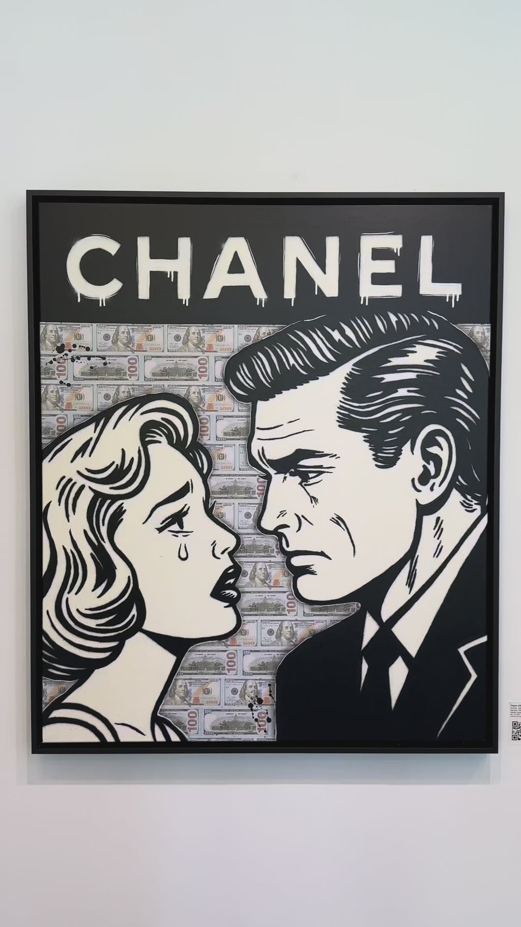 Maleriet "Happy wife, happy life" kan du se og oppleve i galleri M35 på Tjuvholmen