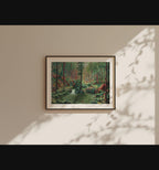 til Høsten et kunsttrykk av Sebastian Slotte, her rammet inn med en sort ramme.