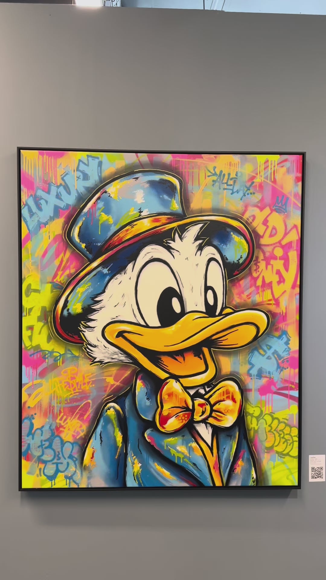 Maleriet "Cash flow" kan du se og oppleve i galleri M35 på Tjuvholmen