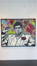 Maleriet "Earned, not given" kan du se og oppleve i galleri M35 på Tjuvholmen