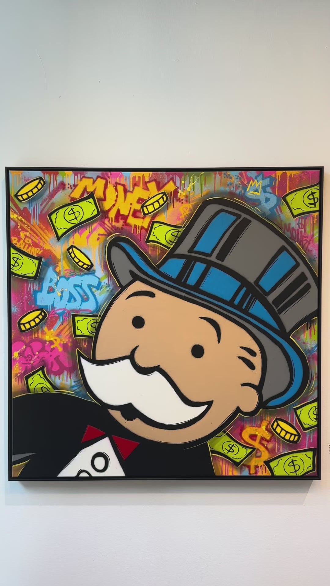 Maleriet "Play to win" kan du se og oppleve i galleri M35 på Tjuvholmen