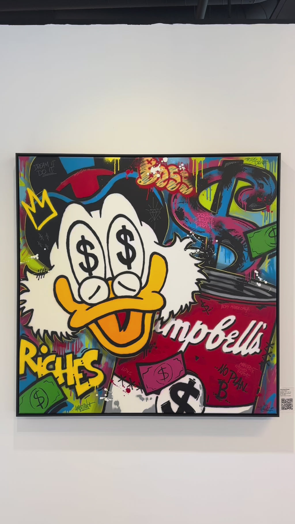 Maleriet "The price of taste" kan du se og oppleve i galleri M35 på Tjuvholmen