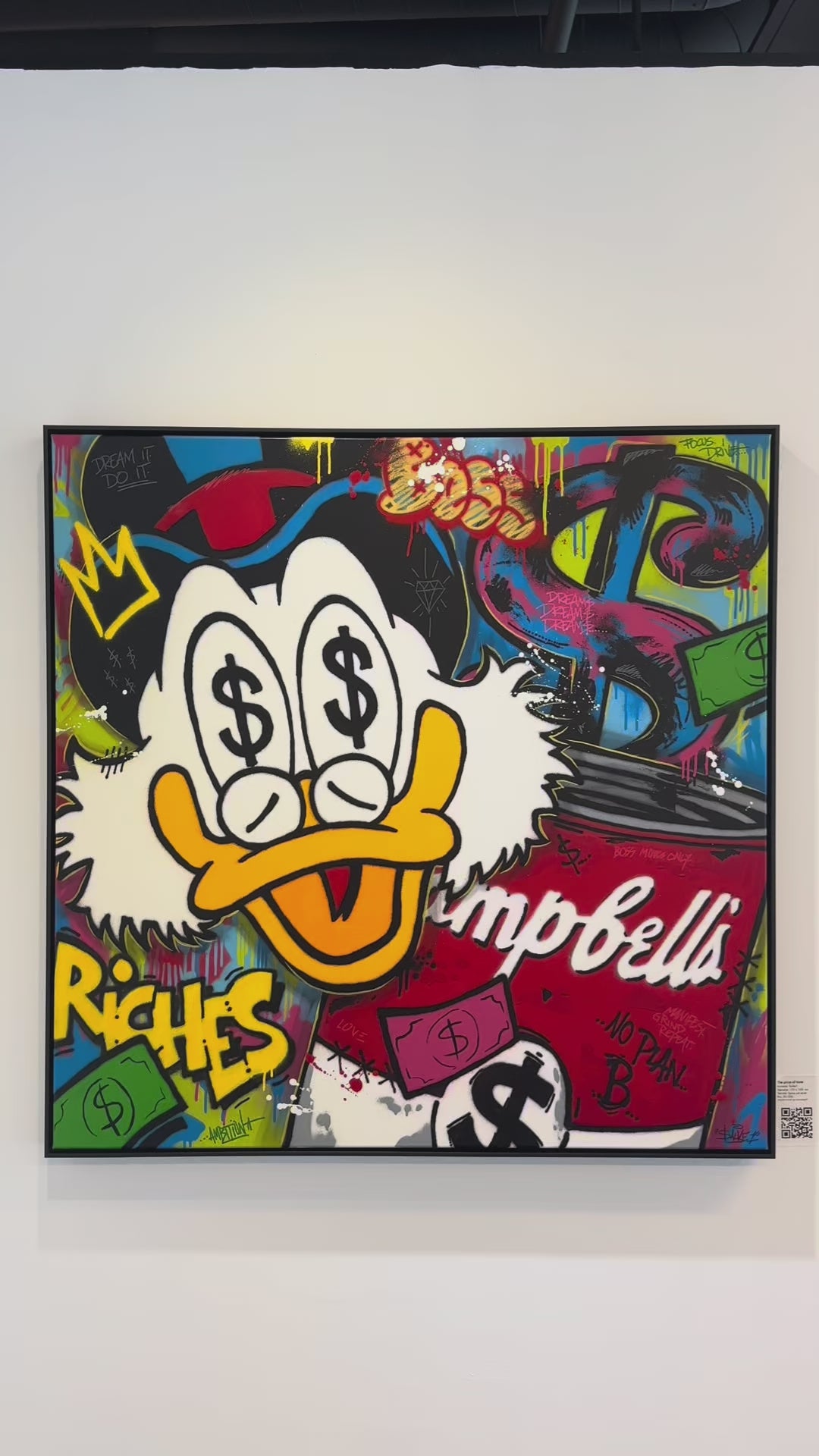 Maleriet "The price of taste" kan du se og oppleve i galleri M35 på Tjuvholmen