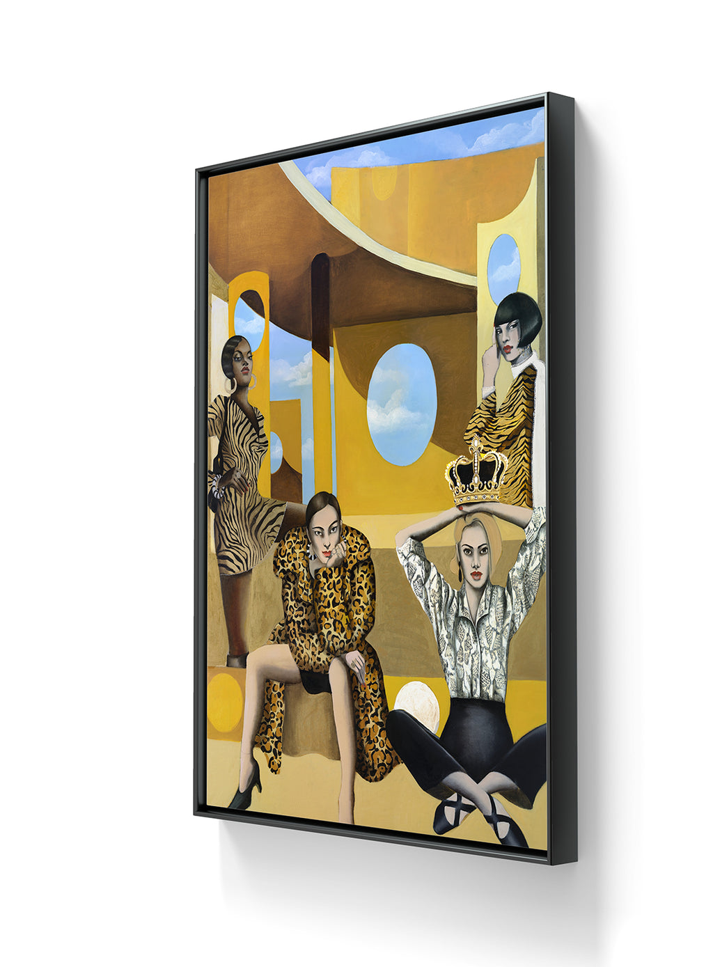Kunsttrykket «Queens» kommer i flere størrelser. 