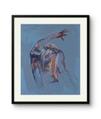 For trykkene av "Reach" på kunstpapir så leveres disse uten ramme.