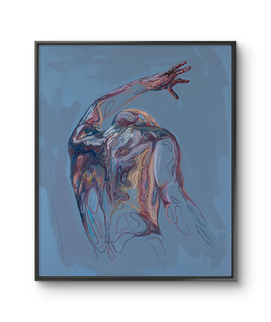 Fine art giclée trykket "Reach" av den norske kunstneren Lea Alstad.