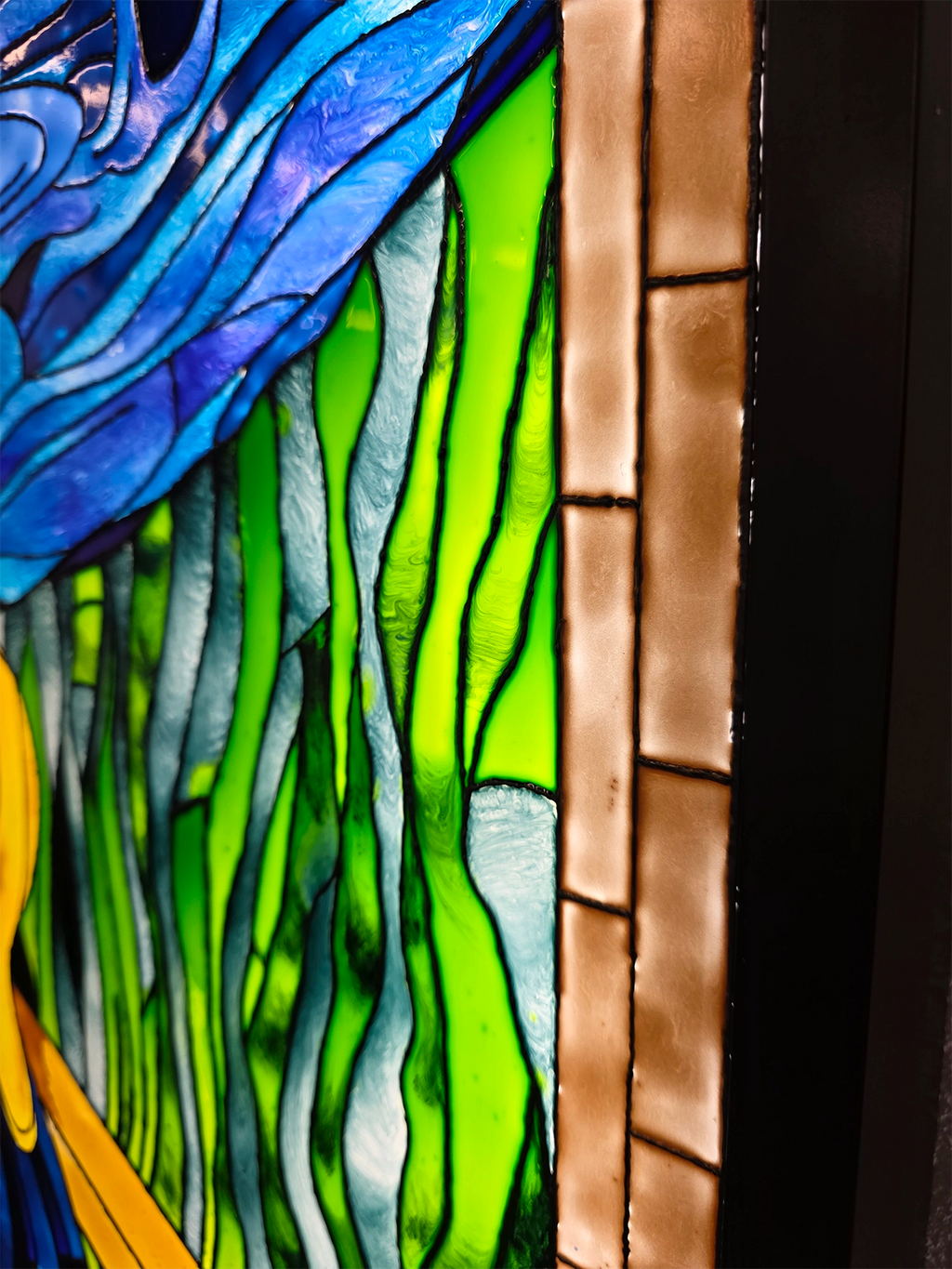 Detaljebilde av kunstverket "SKRIK"