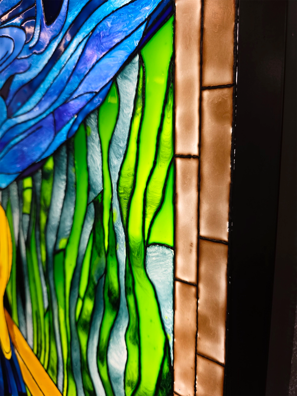 Detaljebilde av kunstverket "SKRIK"