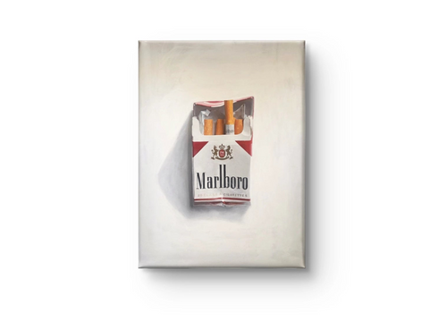 Maleriet "Smokes" av den norske samtidskunstneren Maren Morstad