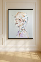 Maleriet "sommernatt" kommer i størrelsen 120 x 100 cm.