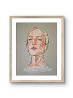 Fine art giclée trykket "Sorry not sorry" av den norske kunstneren Lea Alstad, signert og nummerert i et begrenset opplag
