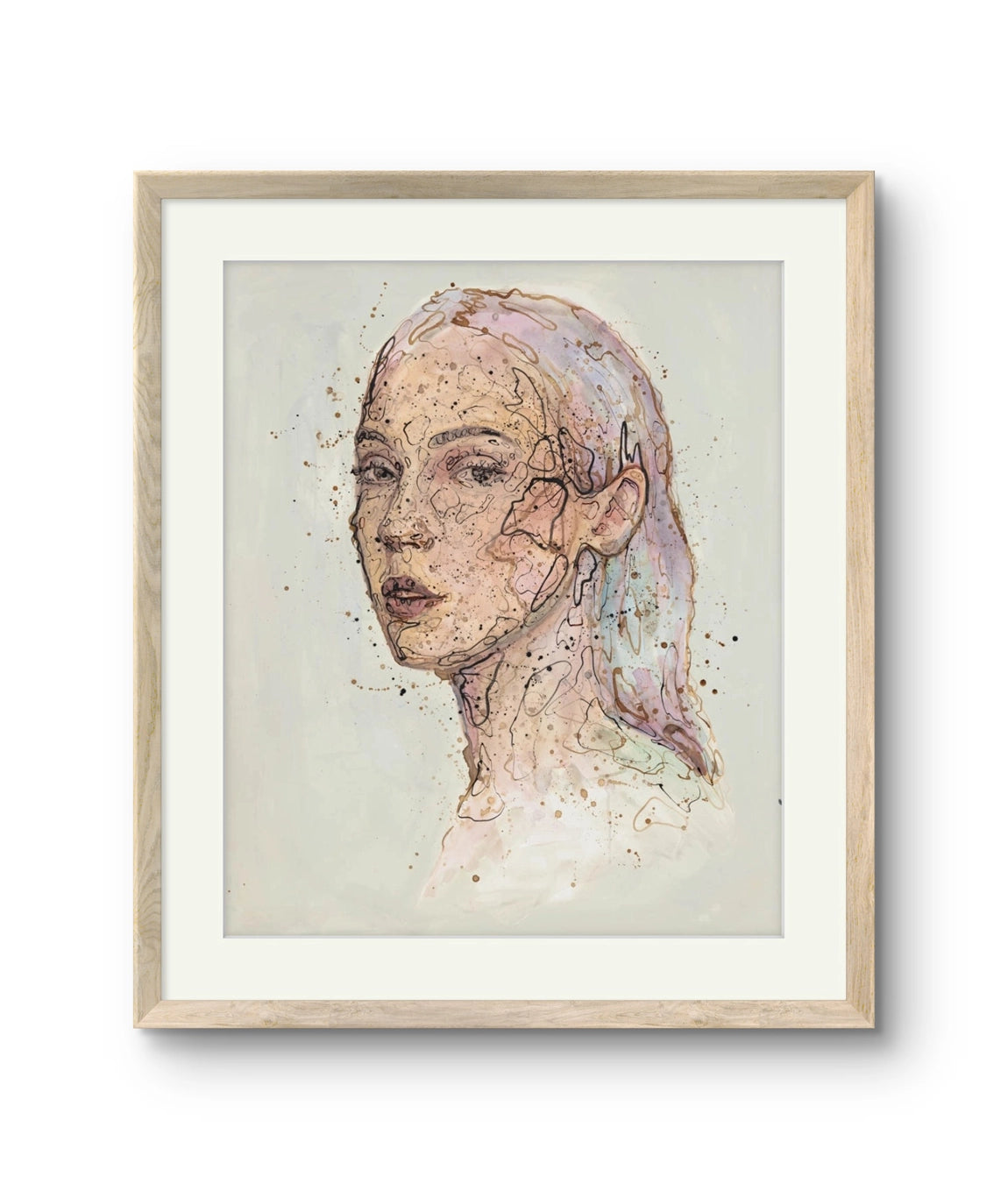 Kunsttrykket "Tale" kommer i to ulike størrelser på kunstpapir