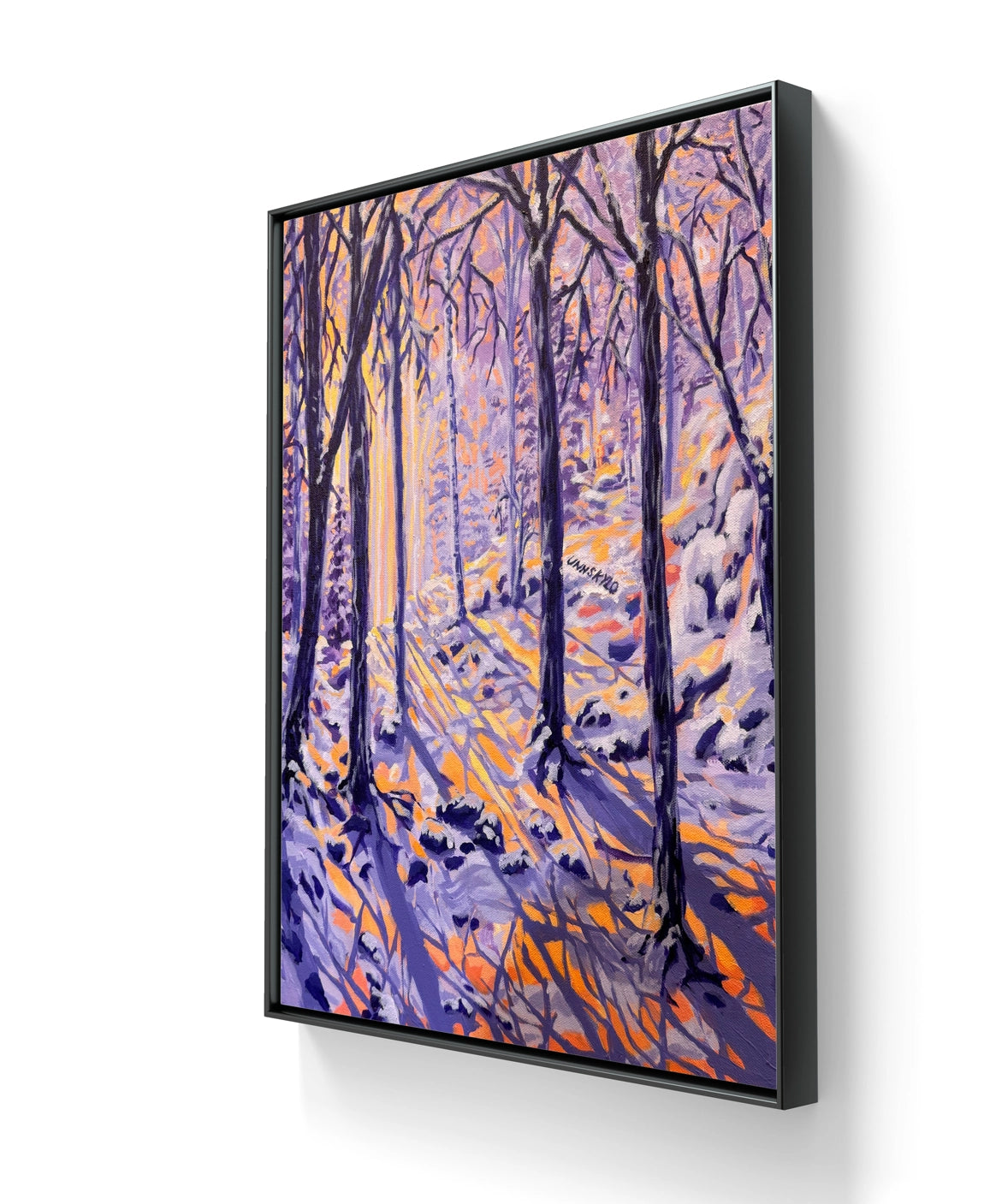 Maleriet "Unnskyld" leveres uten ramme. 