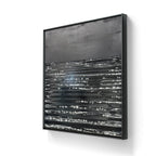 Maleriet kommer i størrelsen 94 x 94 cm.