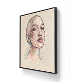 Vår av Lea Alstad leveres ferdig innrammet med sort list