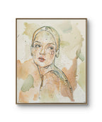 Maleriet "Vilt gress" av den norske samtidskunstneren Lea Alstad.