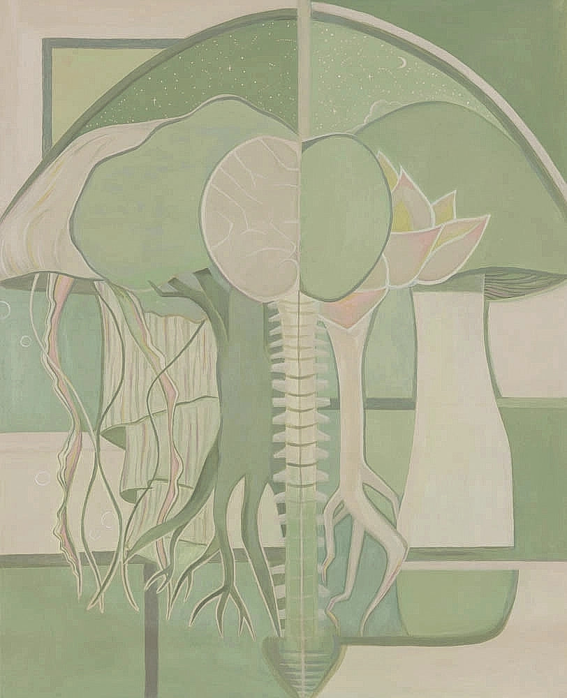 Detaljebilde av Vita - et maleri av Ina Matho