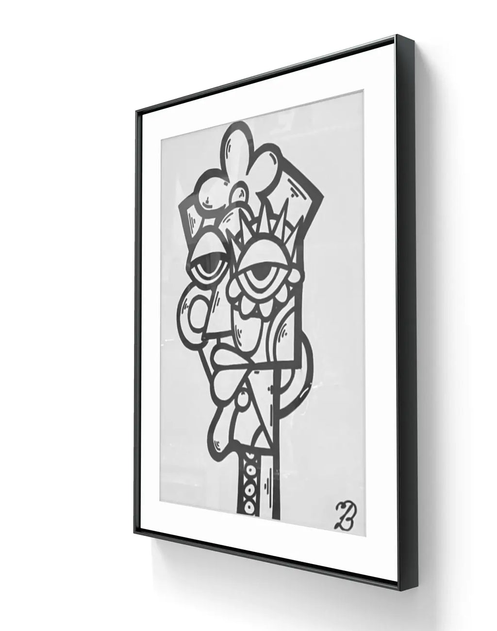 "Yes Man" leveres ferdig innrammet. 