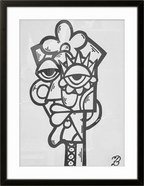 Detaljebilde av originalverket "Yes Man" av Lavrans Borgen