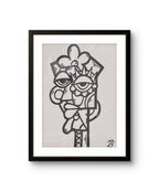 Tegningen "Yes man" av kunstneren Lavrans Borgen.