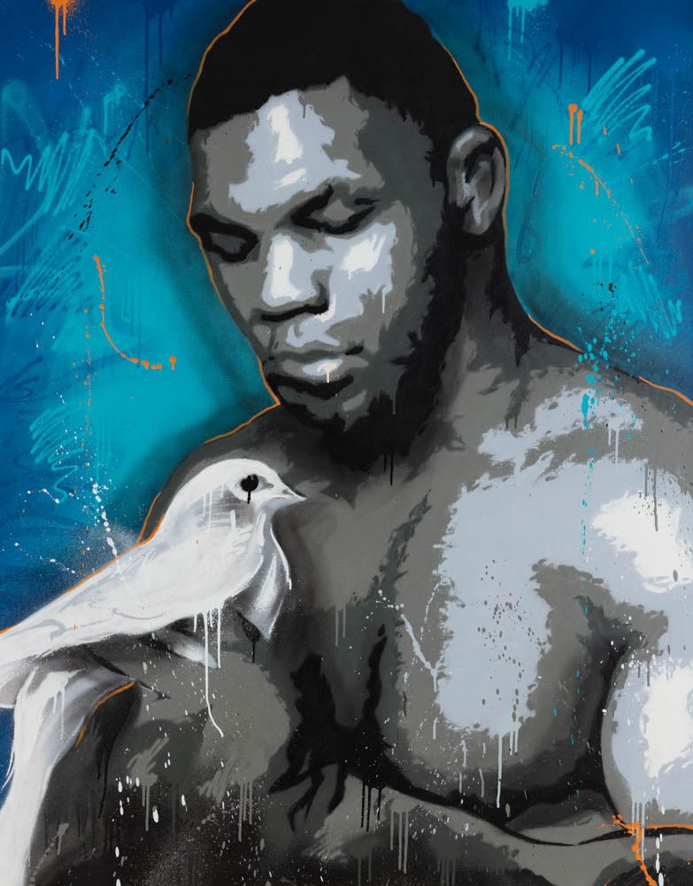 Mike Tyson et kunstverk av Salke